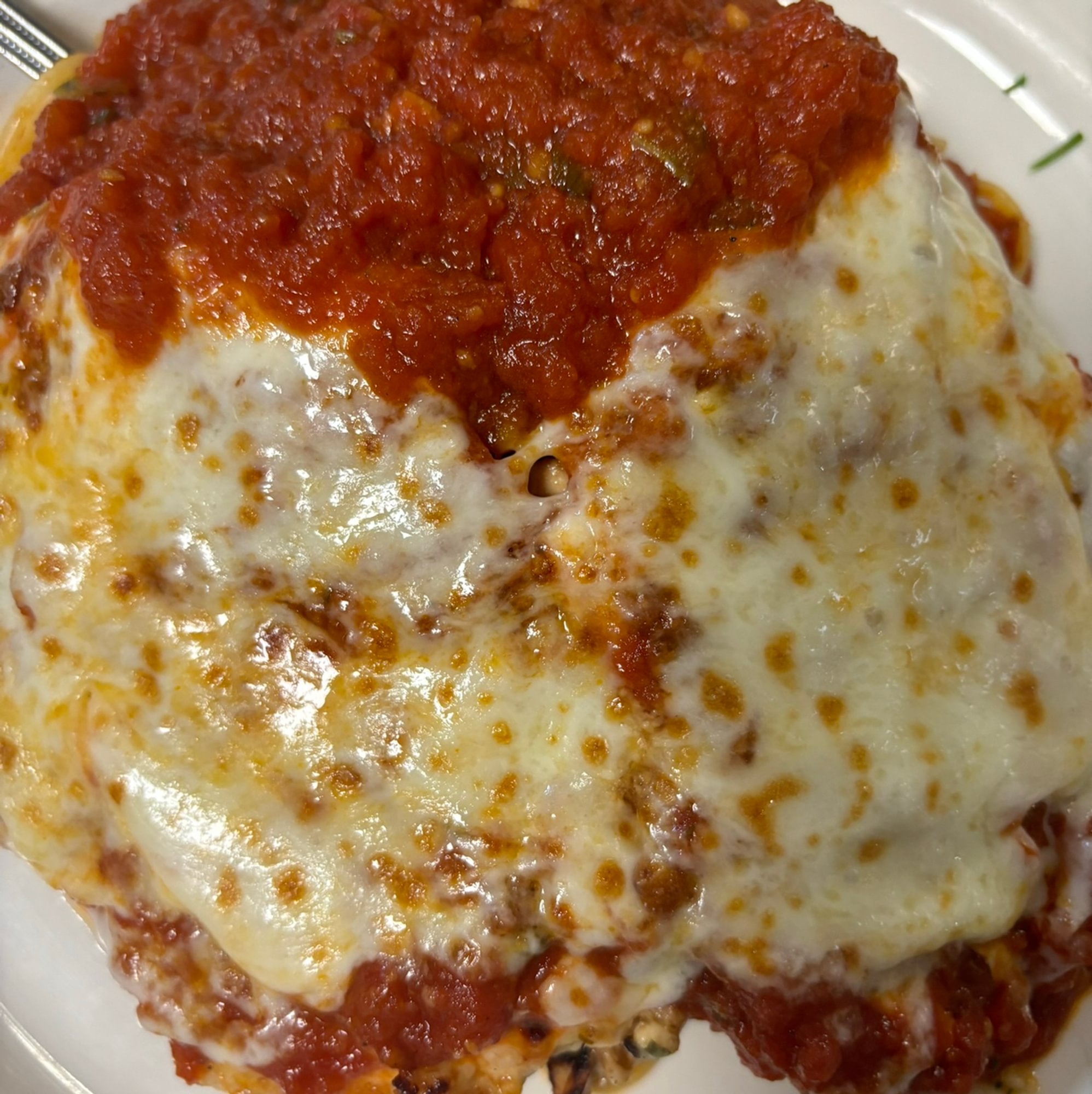 Grilled Chicken Parmigiana - Dinner