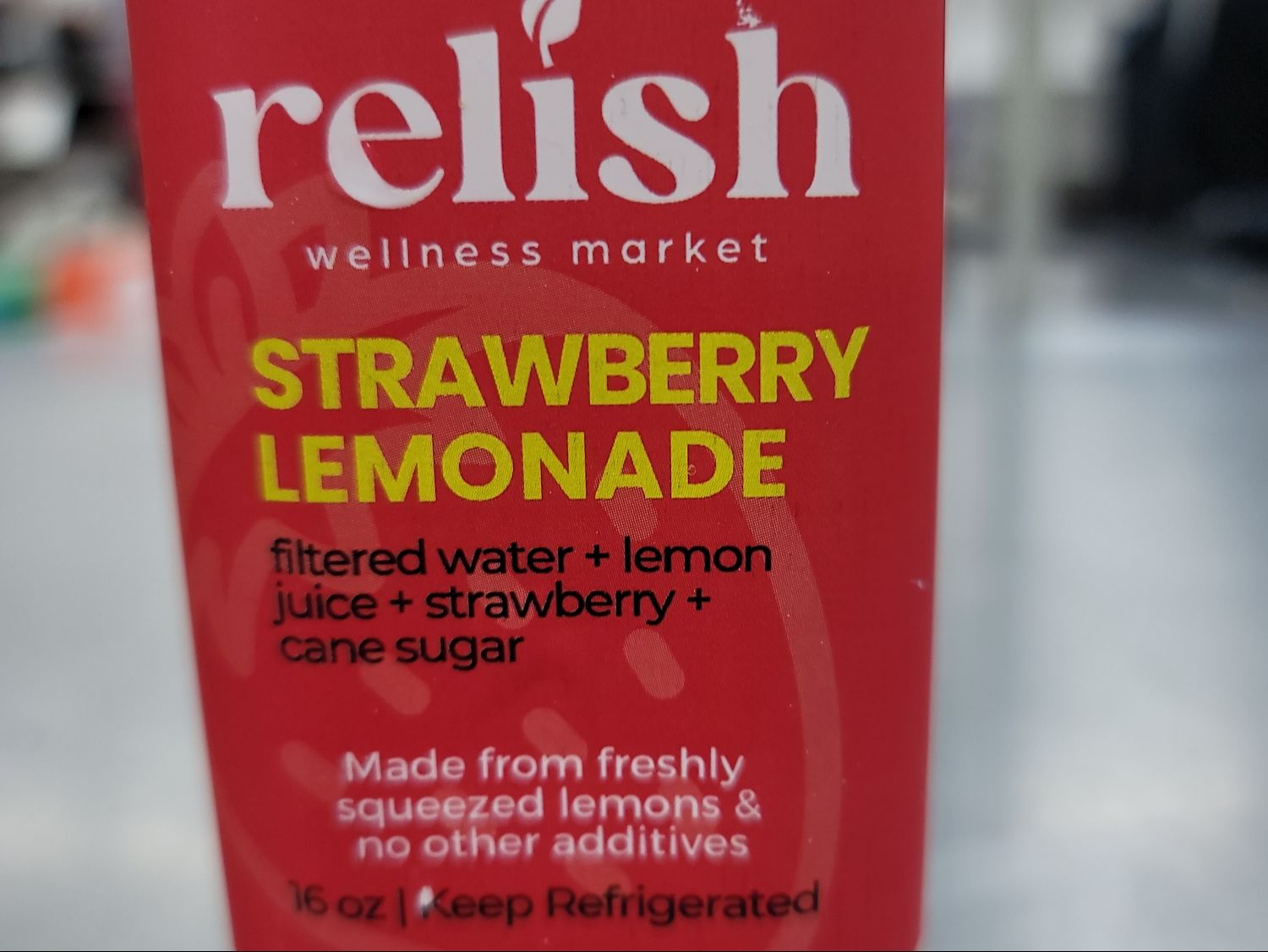 Fresh Strawberry Lemonade by Relish Wellness Market