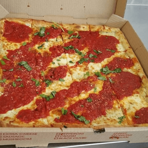 Grandma Pizza Upside Down