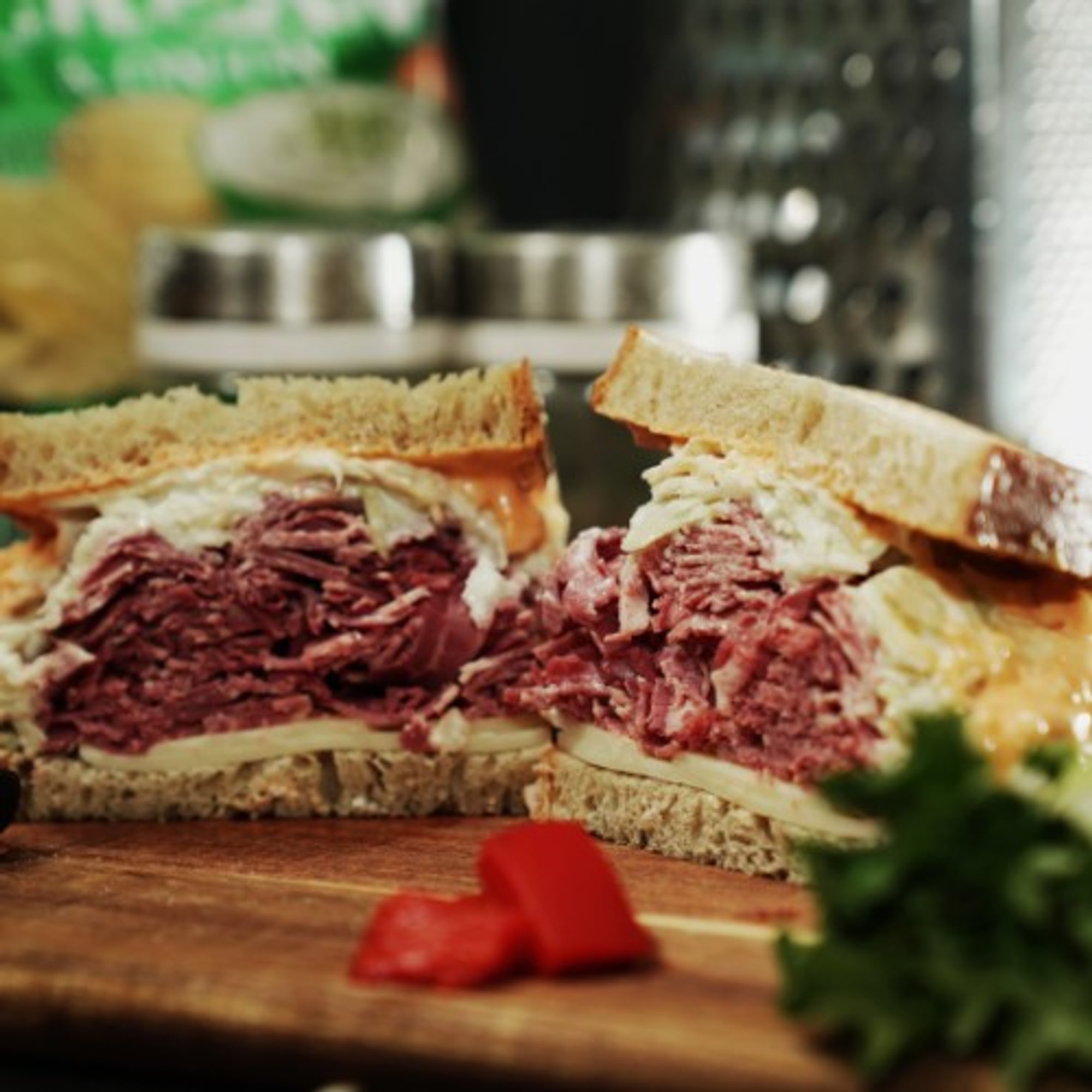 Corned Beef Swiss Sloppy Joe