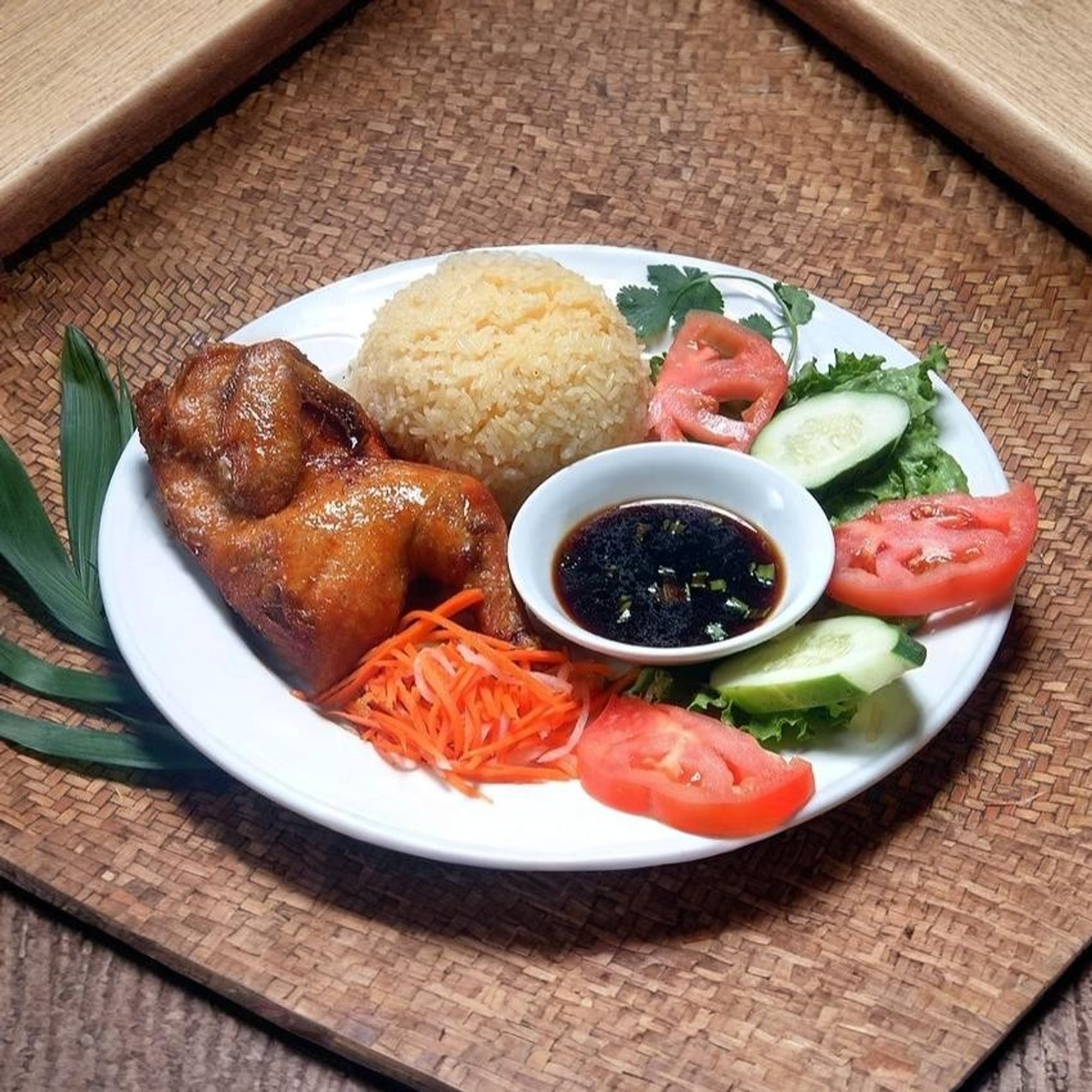 Golden Cornish Hen with Buttered Rice