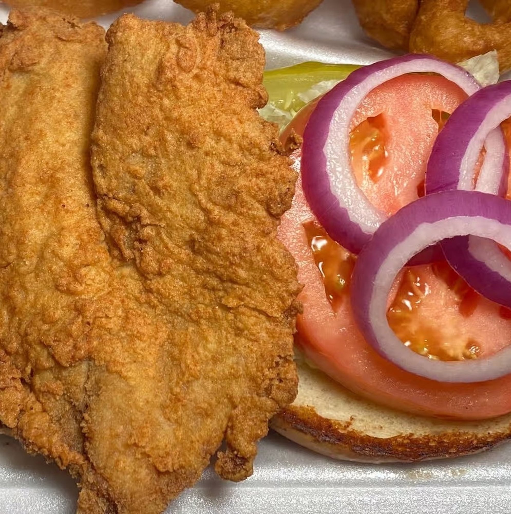 Fish Po Boy Sandwich
