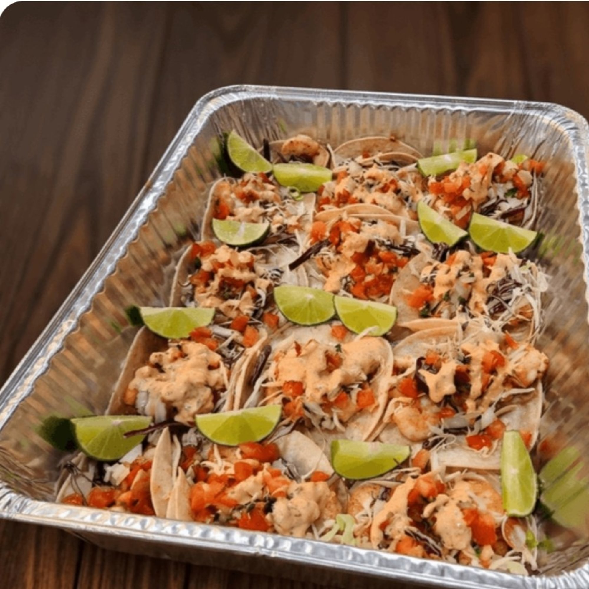 Carnitas taco tray