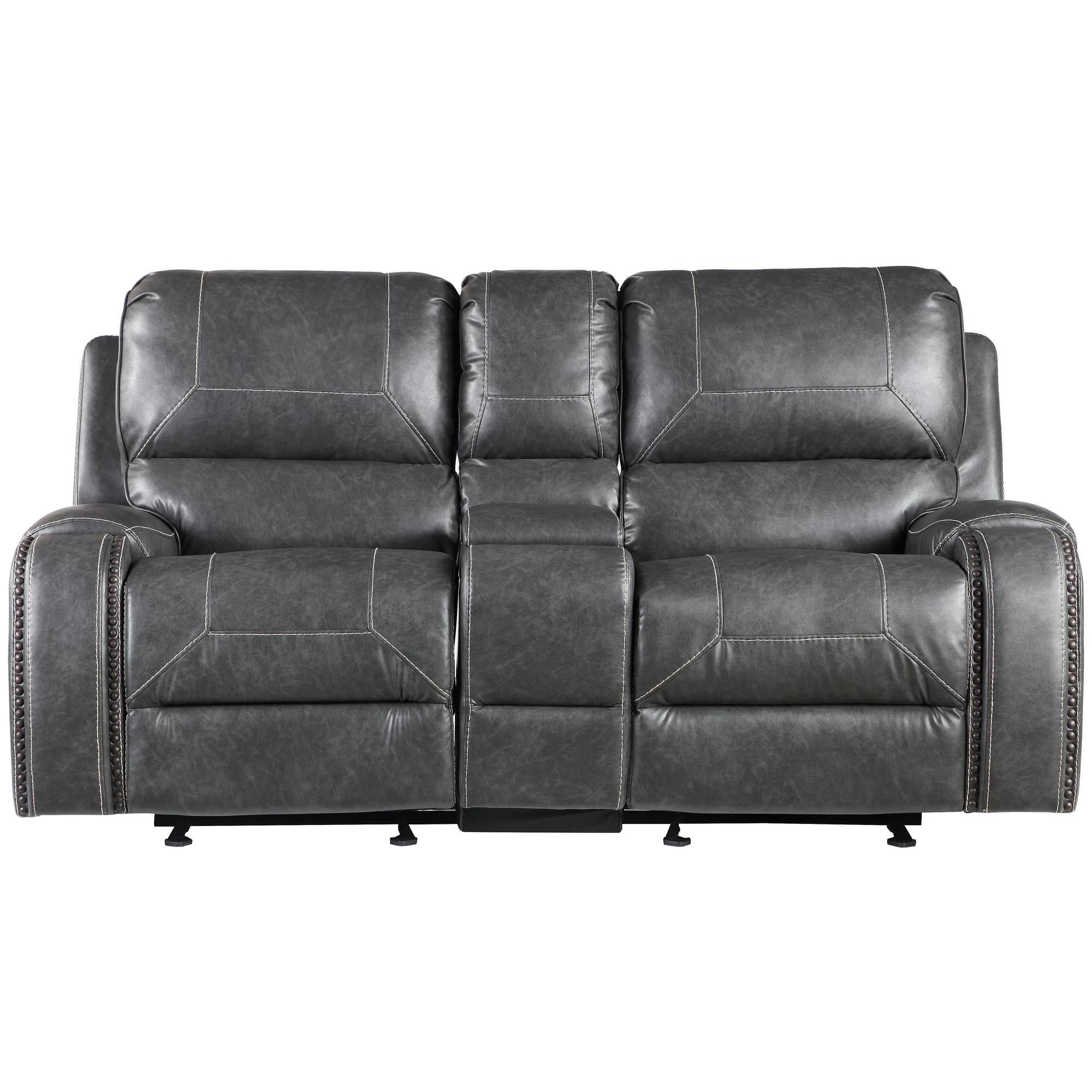 Keily Gray Reclining Glider Love w/Console