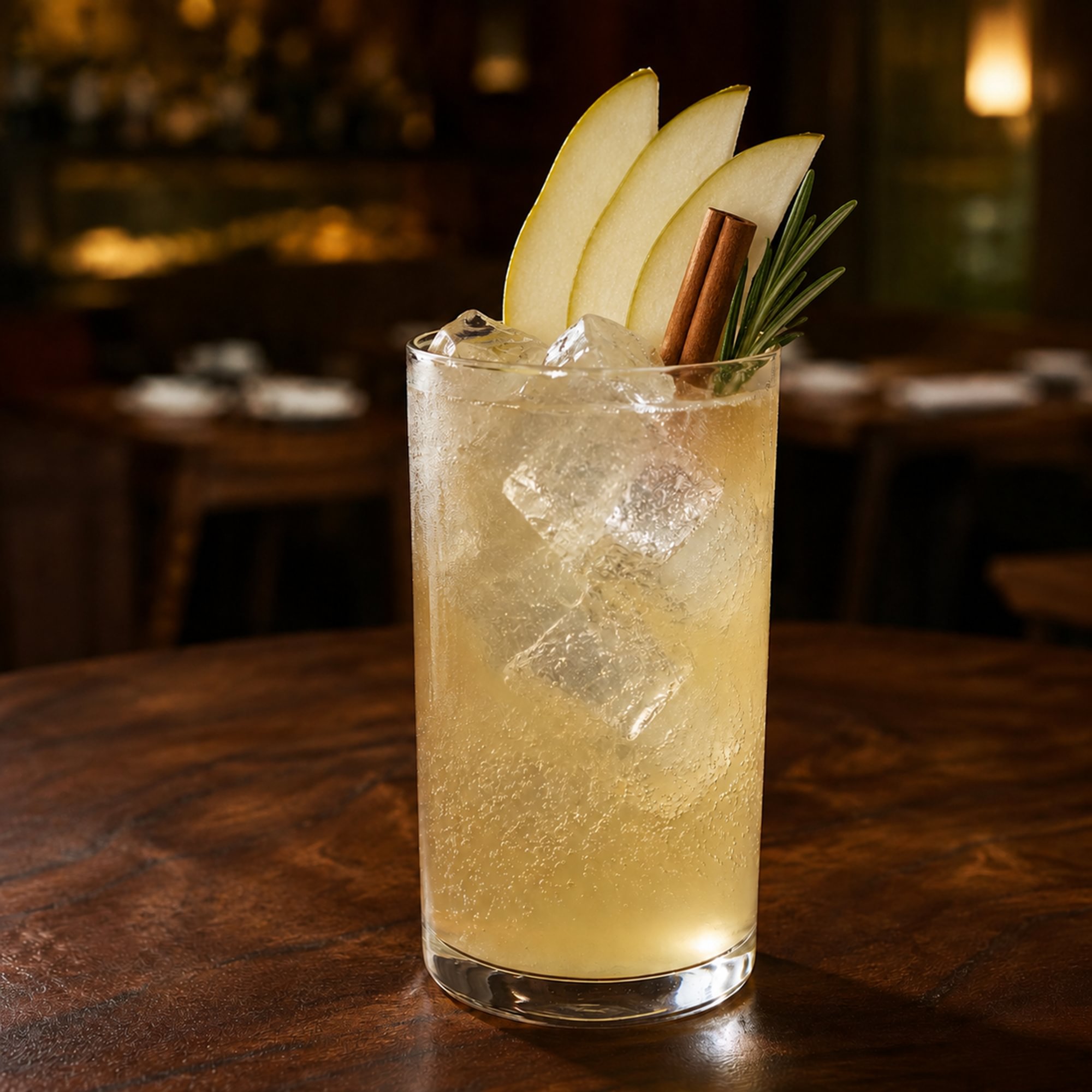 Spiced Pear Ginger Fizz