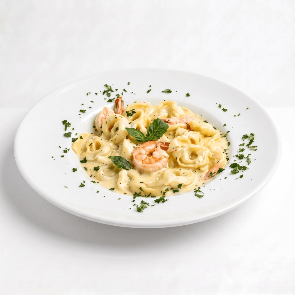 Shrimp Tortellini Alfredo