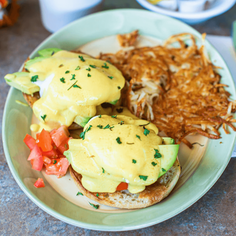 Avocado Tomato Benedict