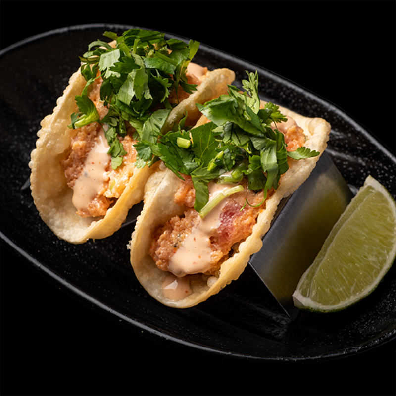 Click to expand image of Spicy Tuna Tacos* (2 pcs)