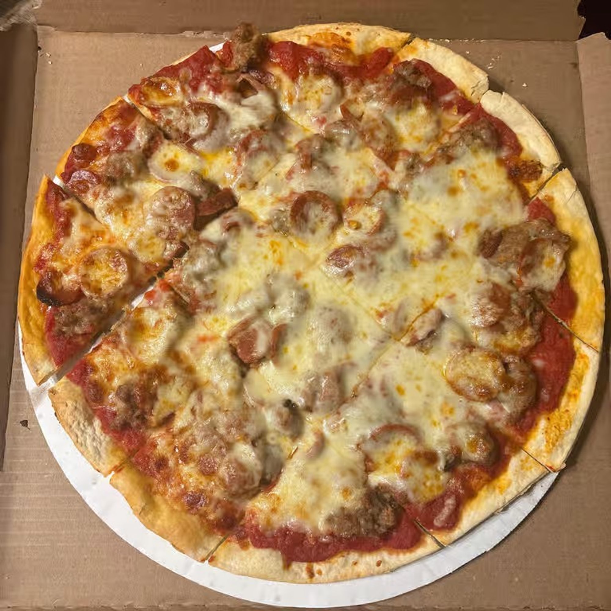 One ingredient Thin Crust Pizza