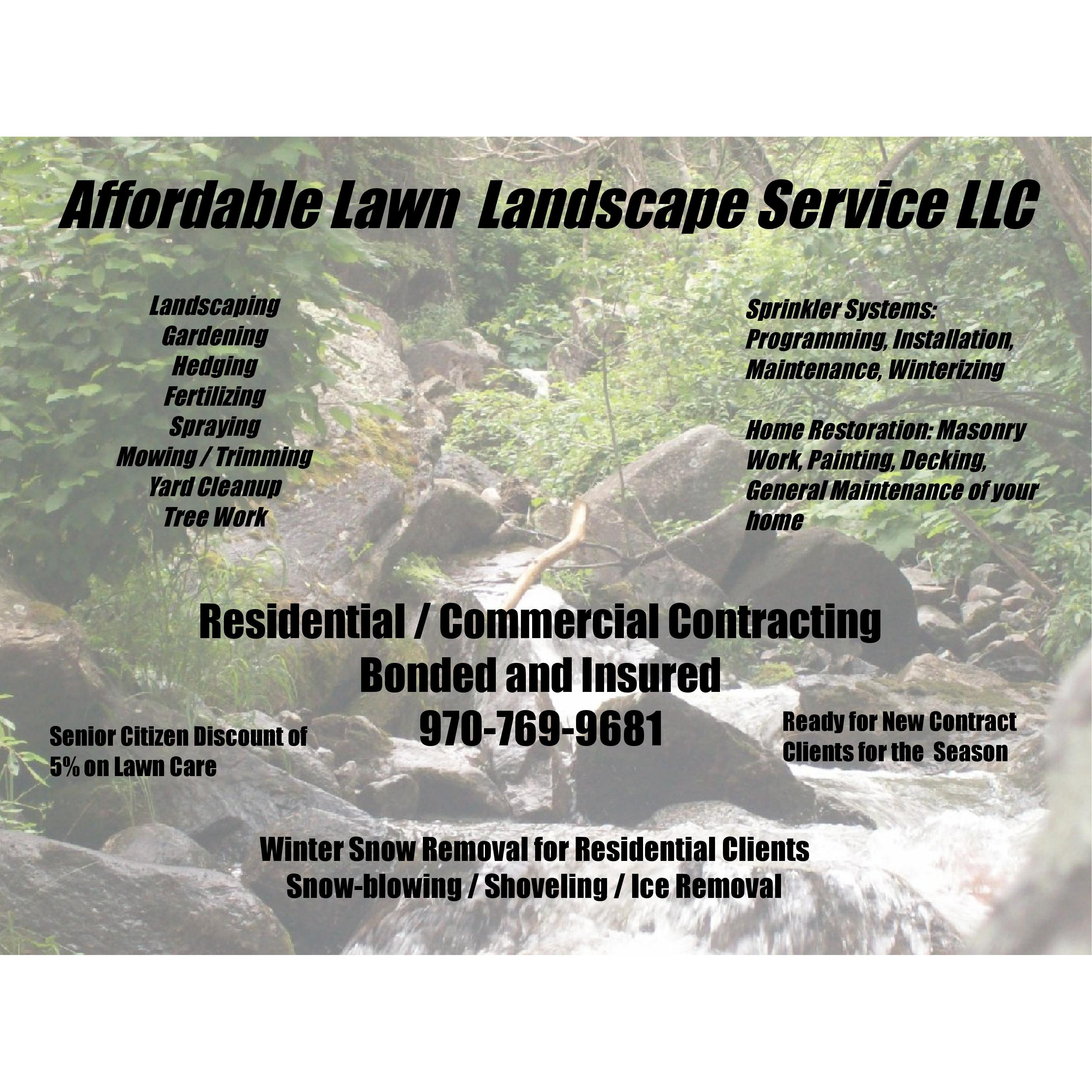 AFFORDABLE LAWN AND LANDSCAPE SERVICE Logo