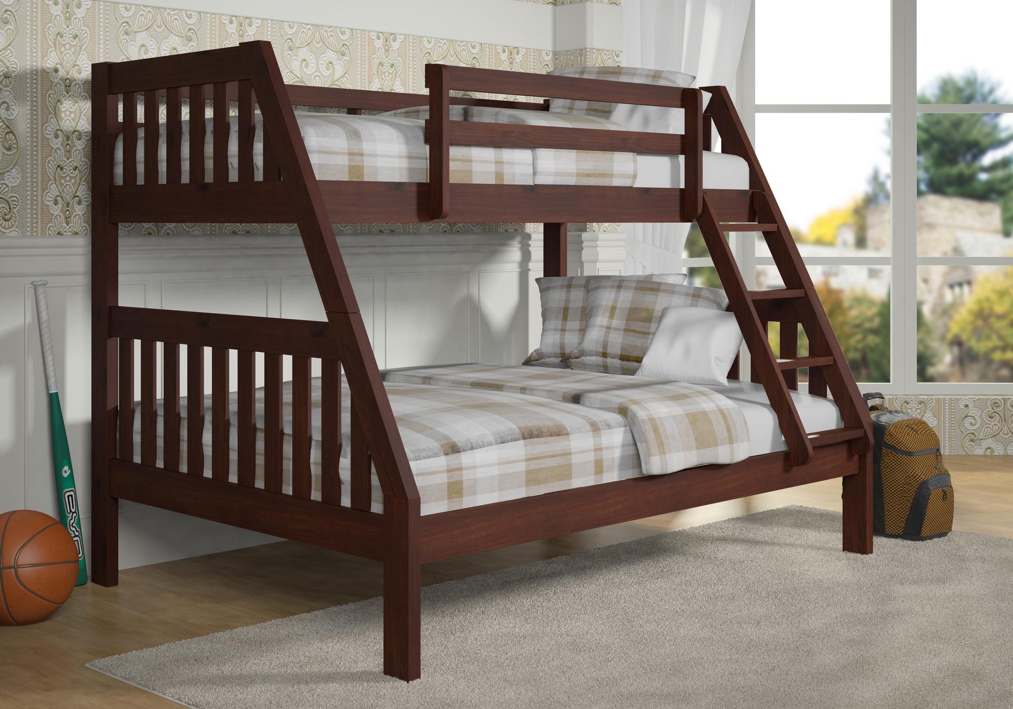 Twin & Full Bunk Bed - Cappucino