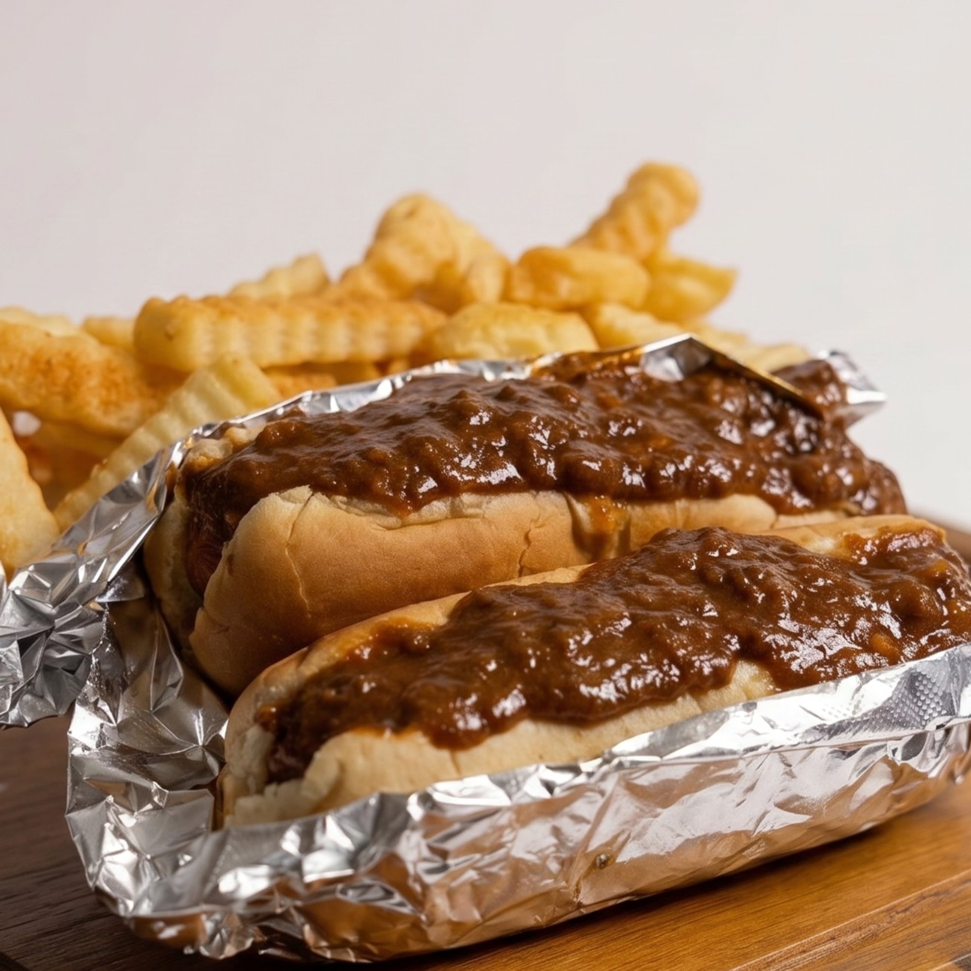 2 Chili Dogs Beef & 1 Side