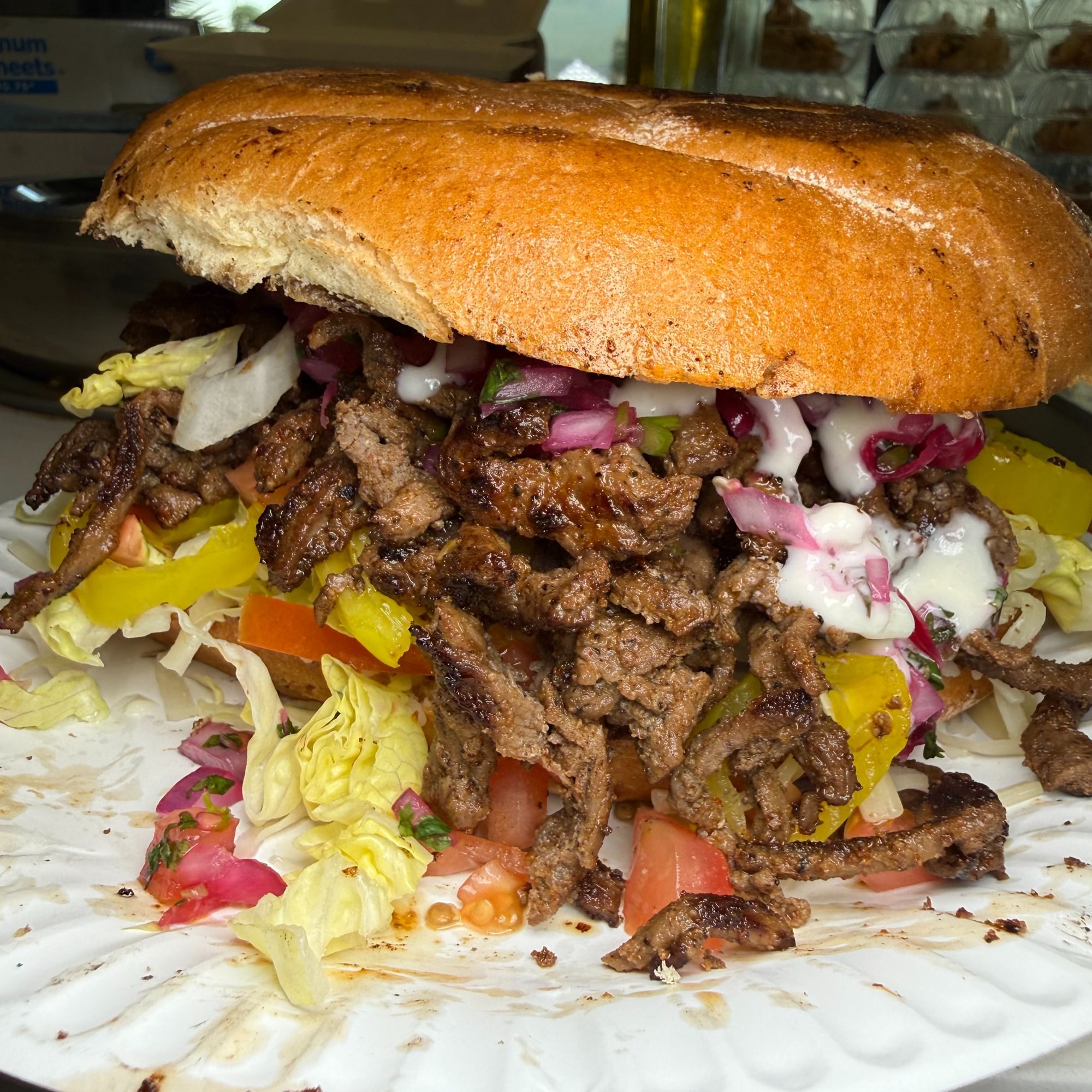 Shawarma Torta Sandwich