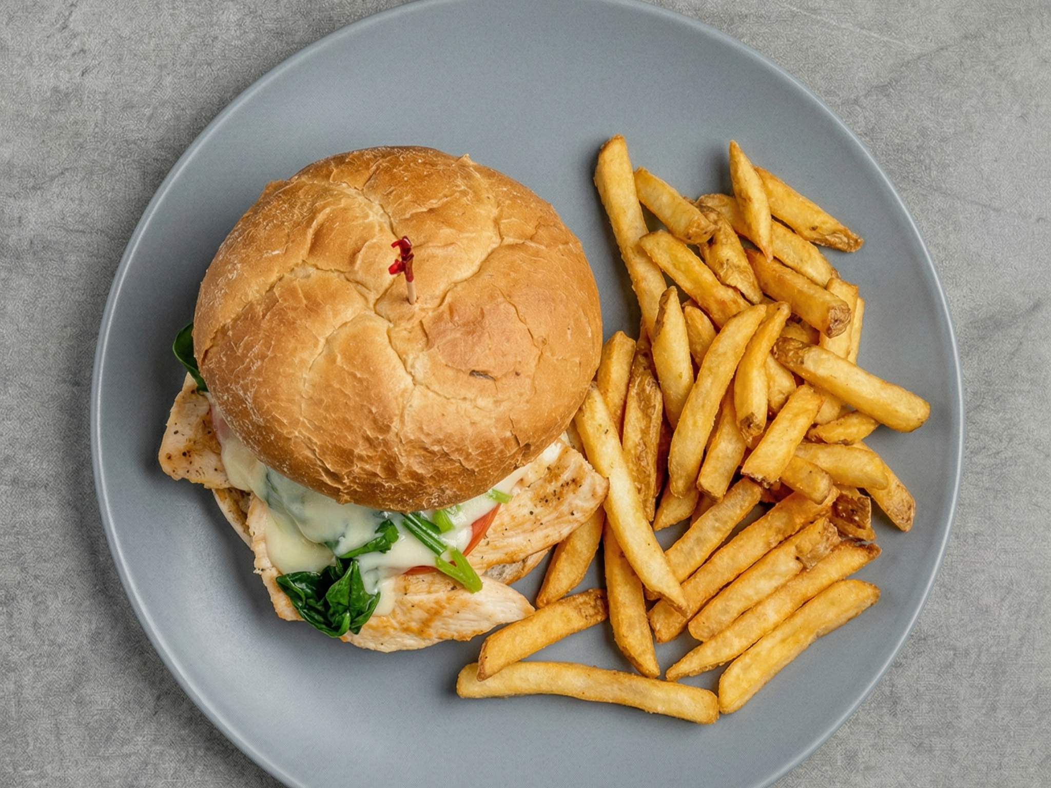 Spinach Grilled Chicken Sandwich