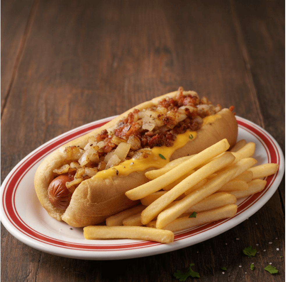 Cheesy Bacon Dog Combo
