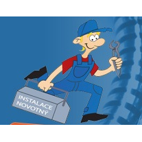 logo Instalace Novotný - voda, topení, plyn, kanalizace, čištění kanalizací