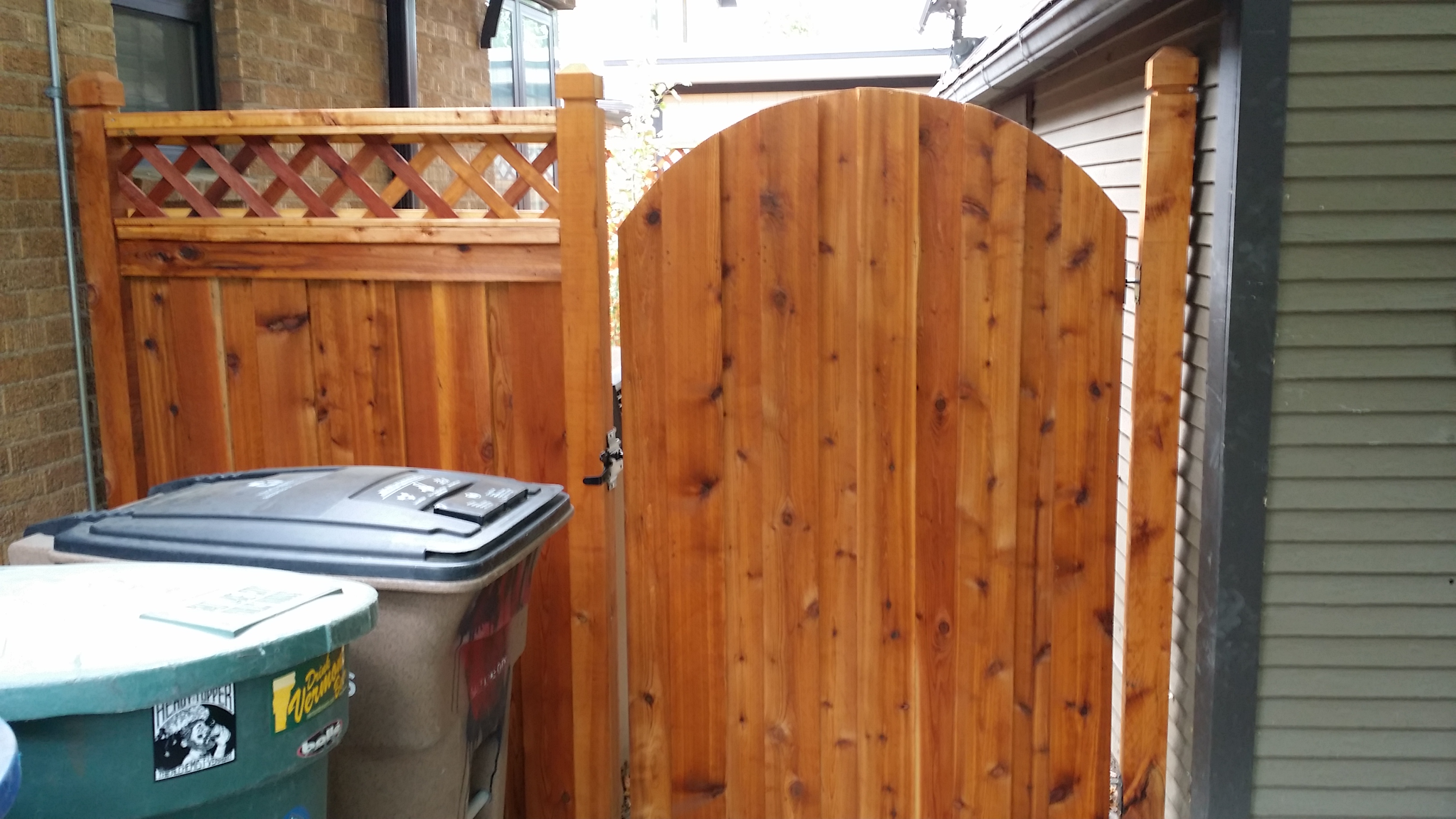 New Cedar Gate and Lattice Fence