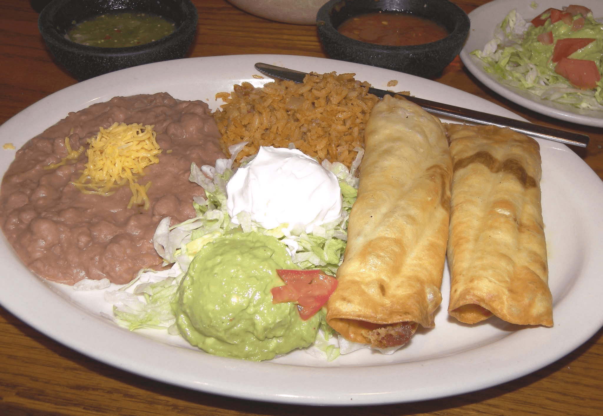 Flautas "Chicken" Dinner