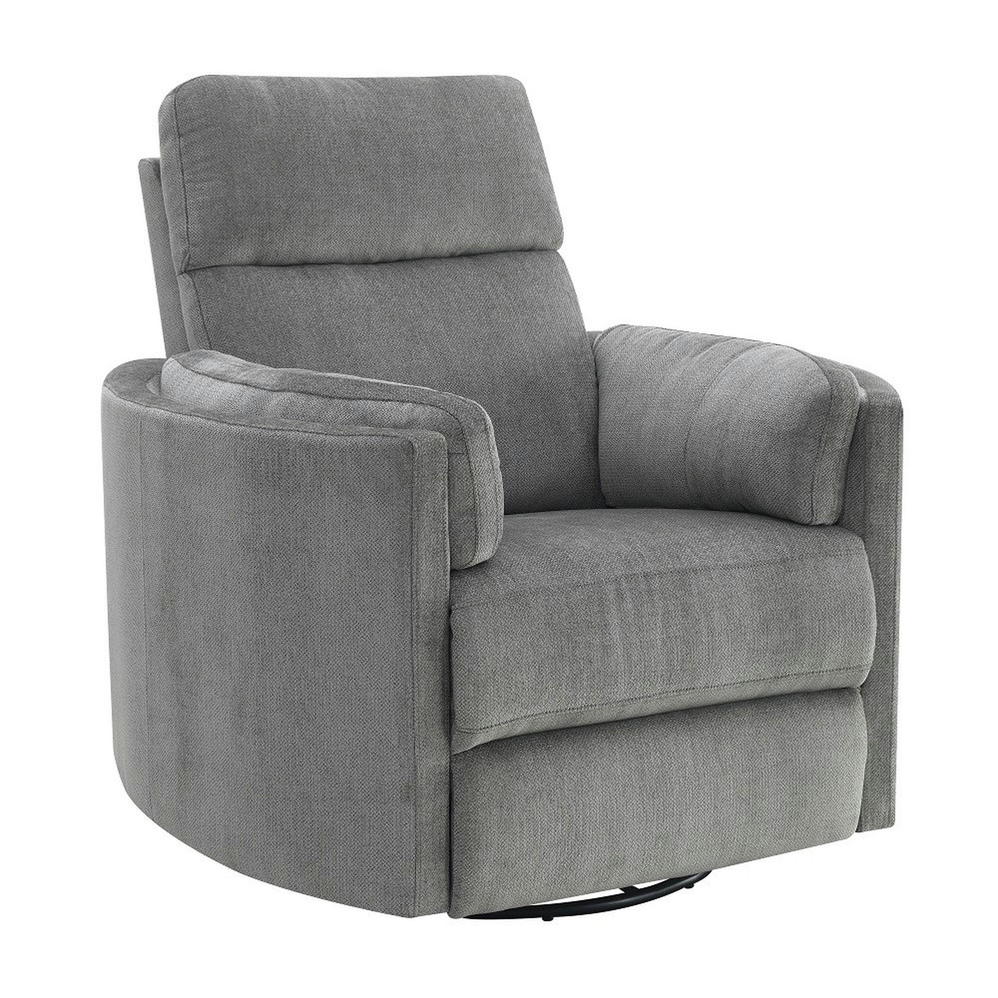 Sagen Glider Swivel Recliner - Charcoal