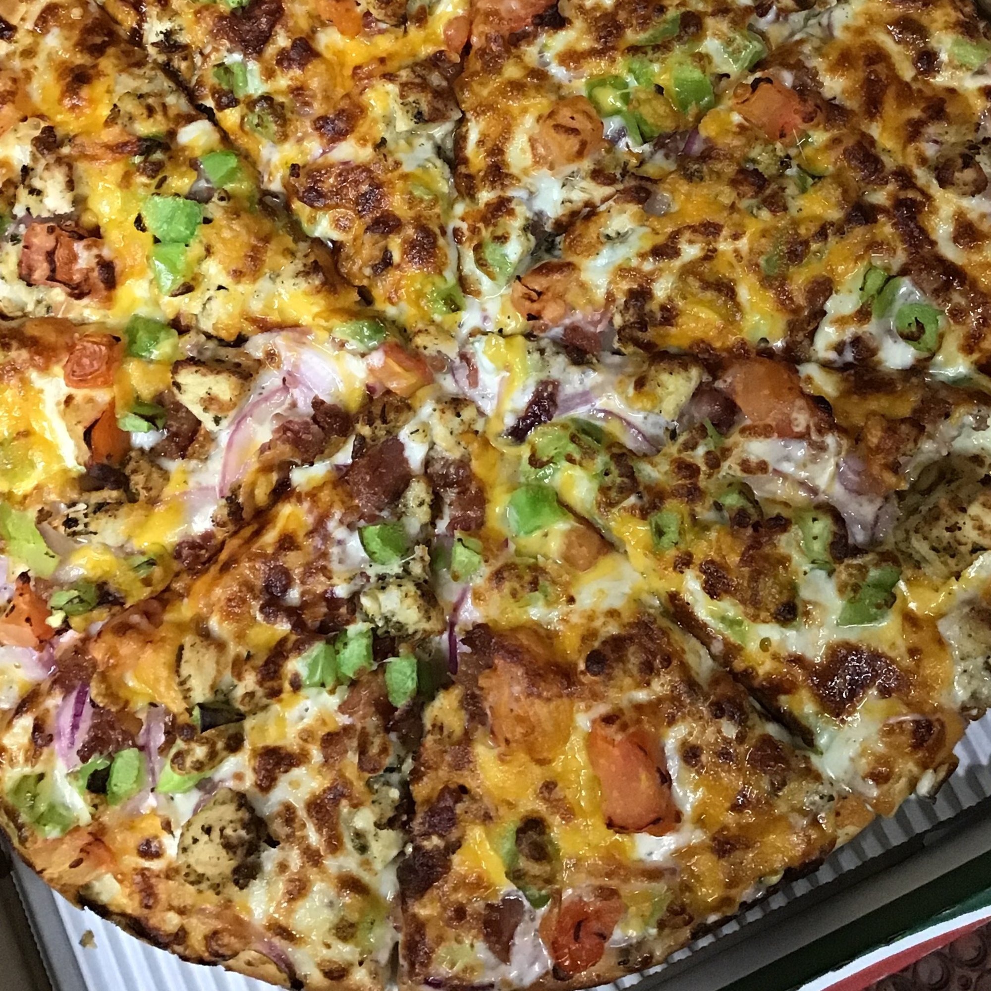 Chicken Bacon Ranch Pizza