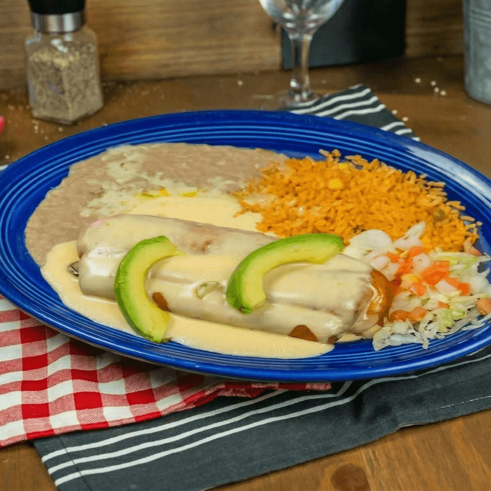 Cheese Dip Enchiladas