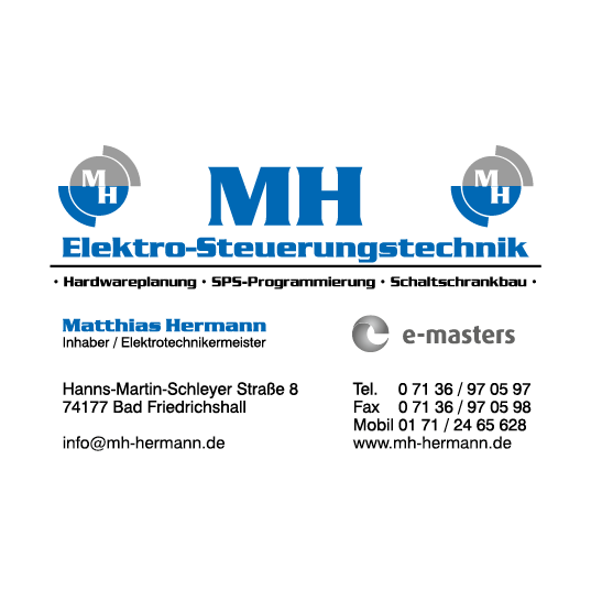 Logo von MH Elektro-Steuerungstechnik Inh. Matthias Hermann