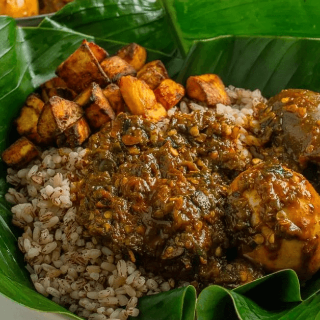 OFADA RICE & AYAMASHE SAUCE