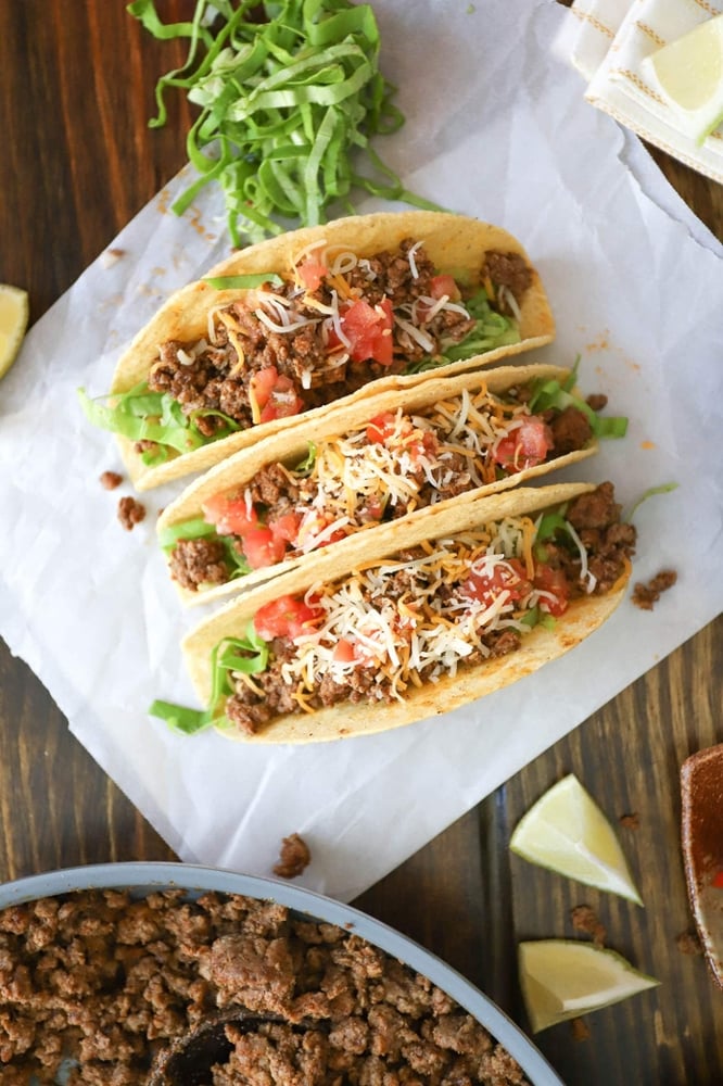 Ground beef taco