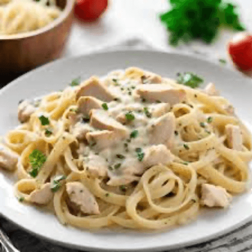 Tuscan Chicken Alfredo Linguini