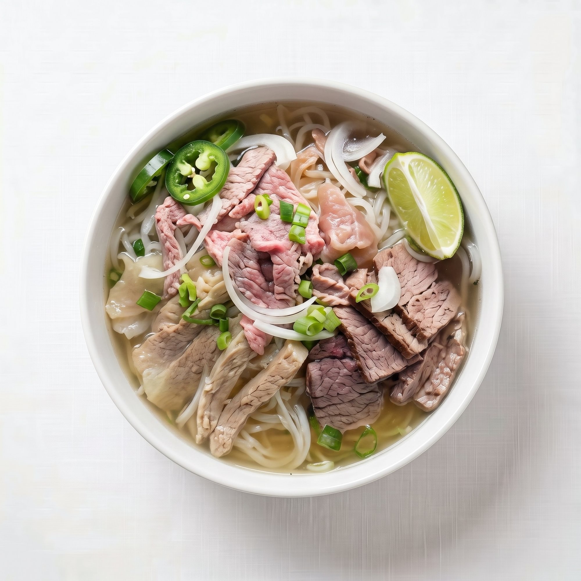 9. Tái Chín Sách (Rare Steak, Brisket, Tripe)