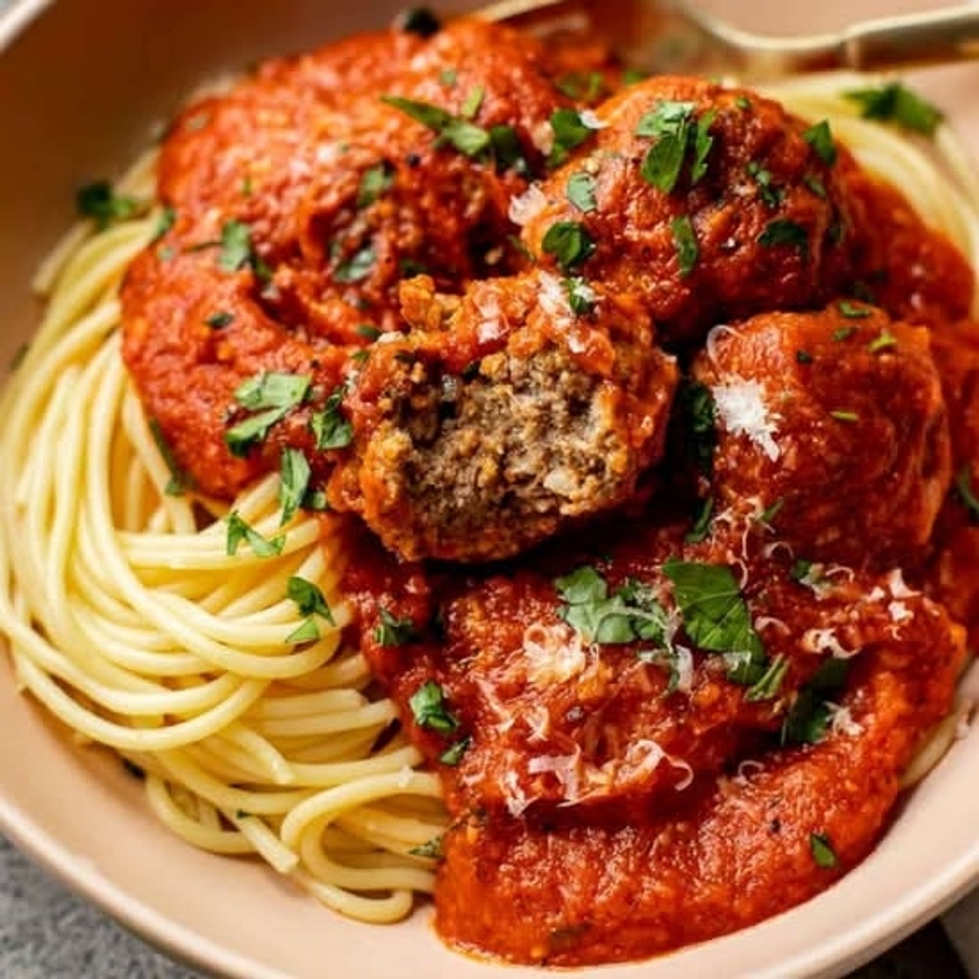 Spaghetti & Meatballs lunch
