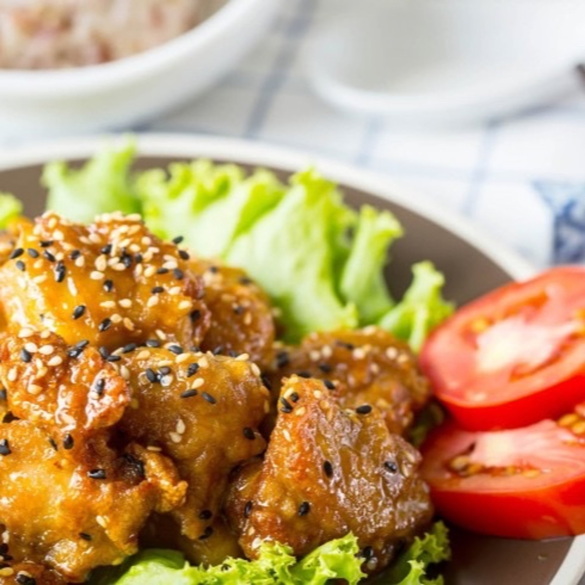 Sesami Fried Chicken or Tofu