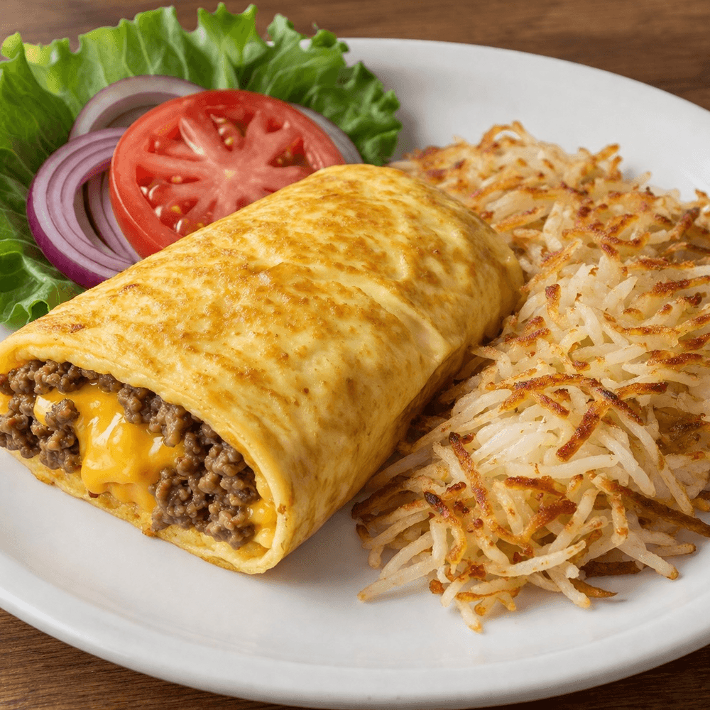 Cheeseburger Omelet