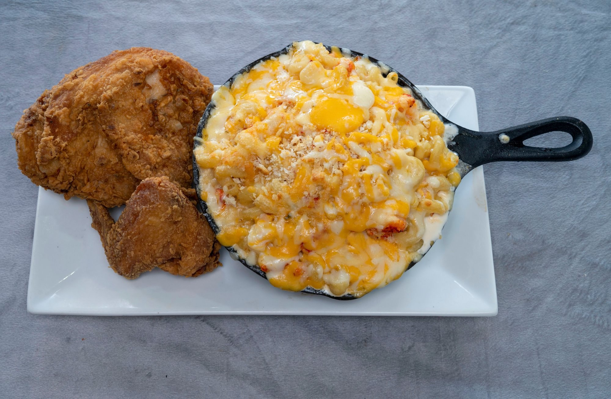 Fried Chicken and Mac and Cheese