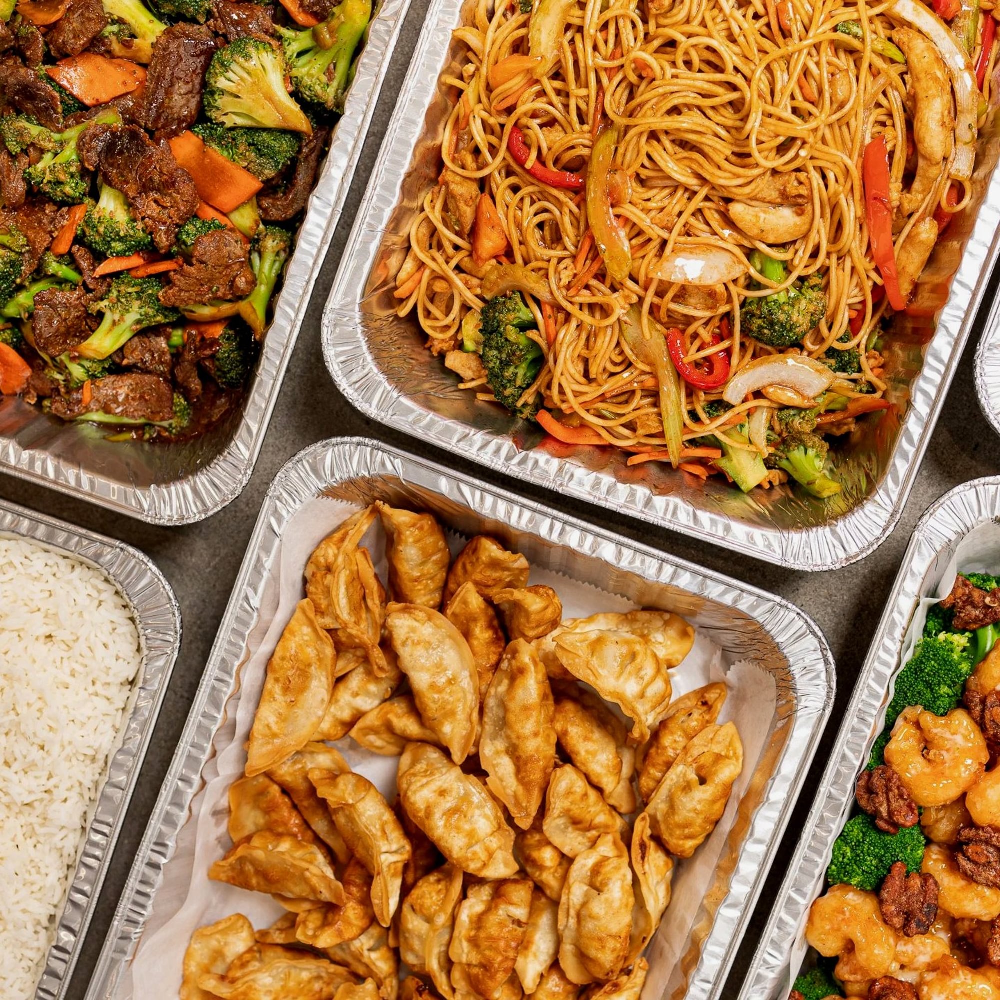 Lo Mein Catering Trays