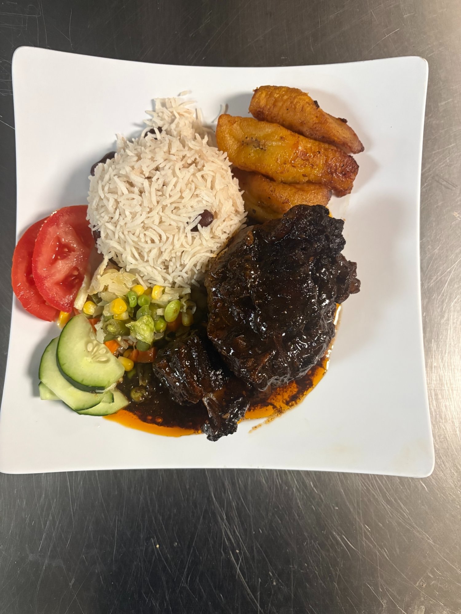 Brown stew oxtail small