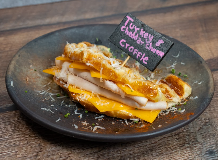 Turkey & Cheddar Croffle