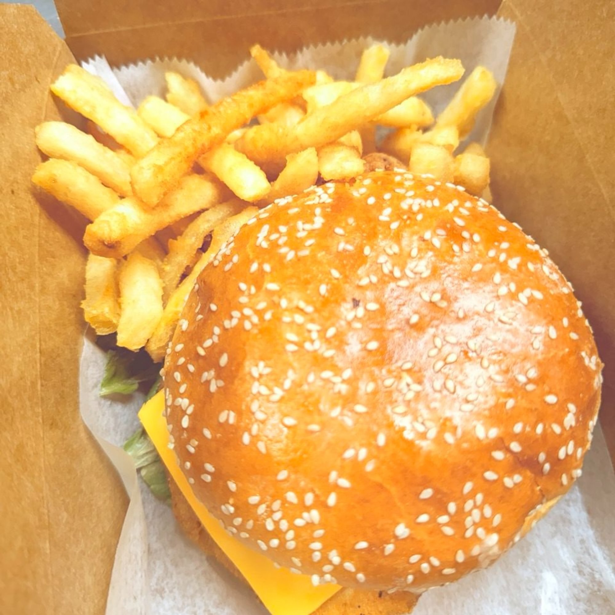 Tilapia Sandwich with Fries & Drink