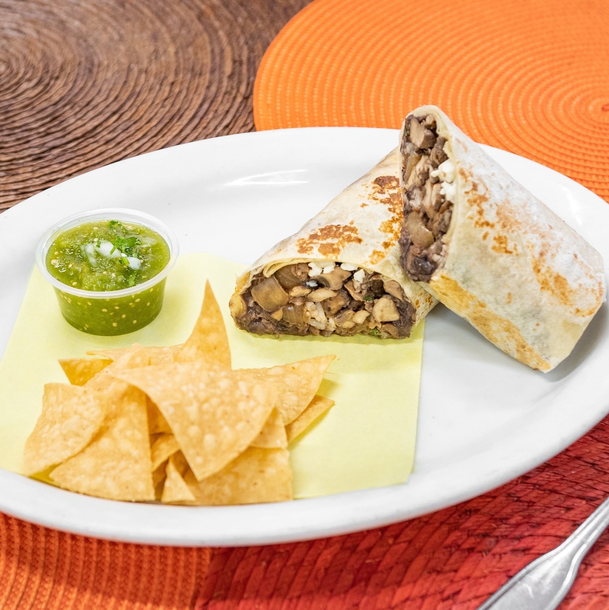 Burrito - Champiñones con Epazote