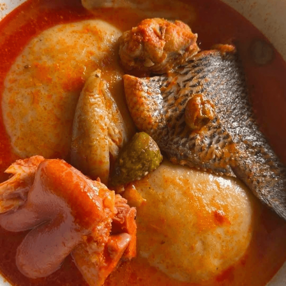 Fufu With Light Soup