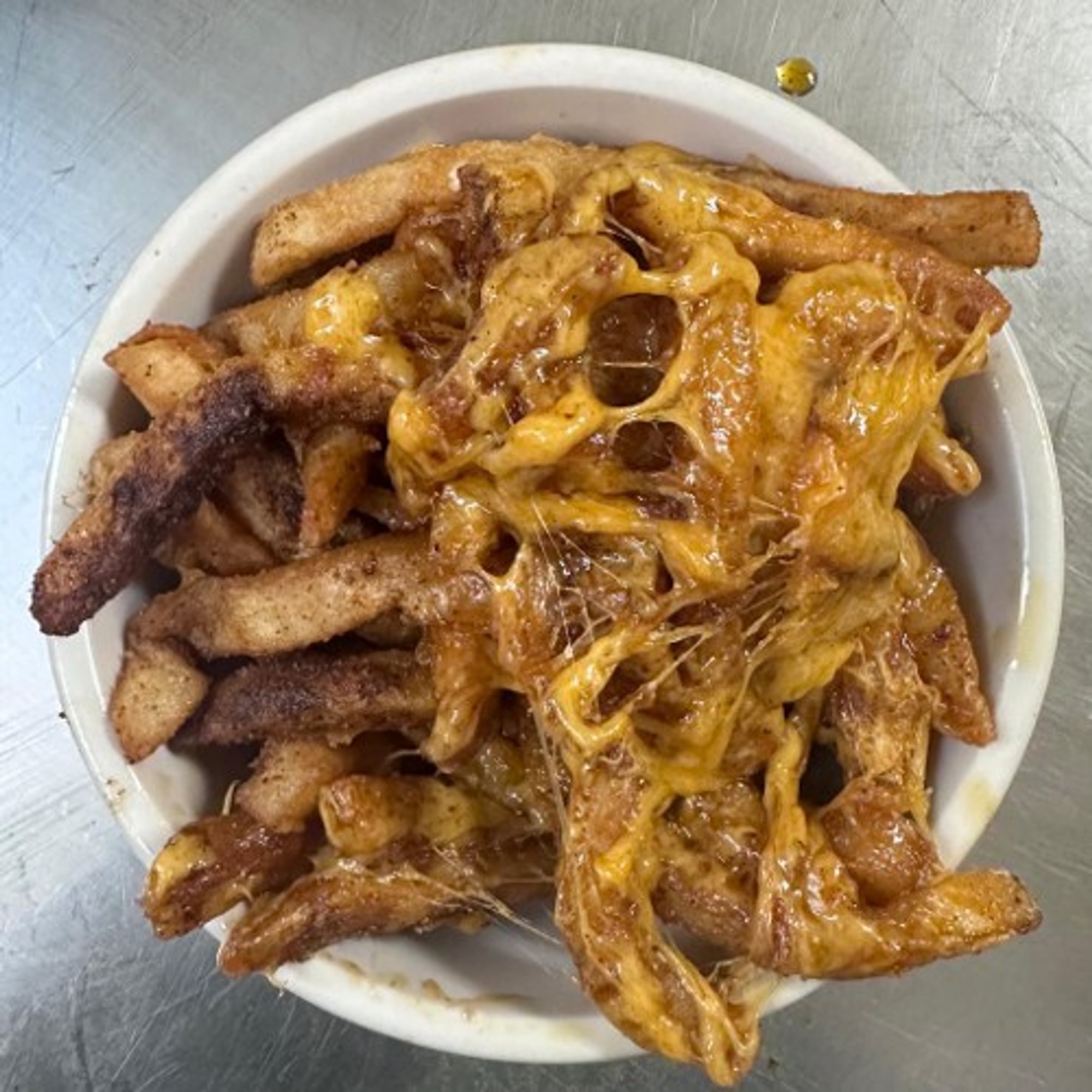 Cheesy Jerk Fries