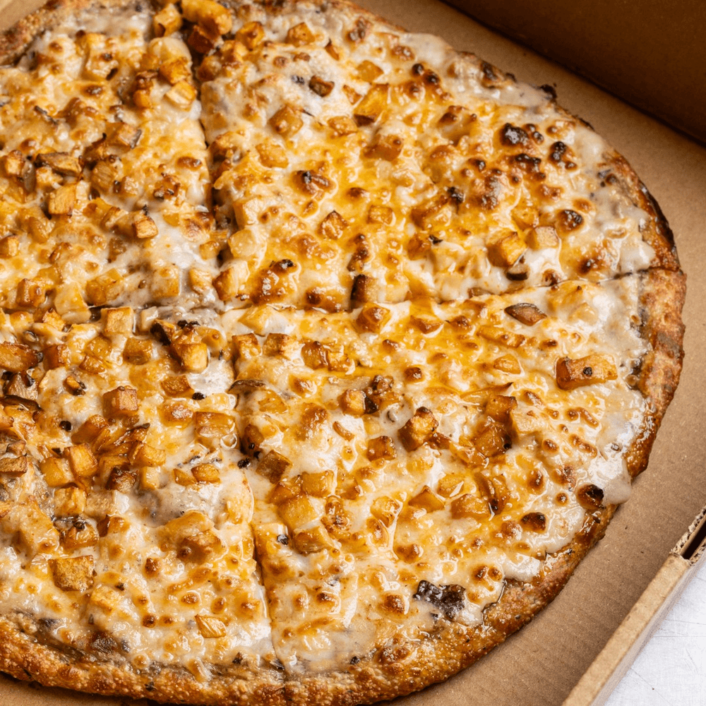 Garlic Butter Oyster Mushroom Pizza