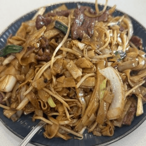 Pork Chow Fun (Pan Fried Rice Stick)