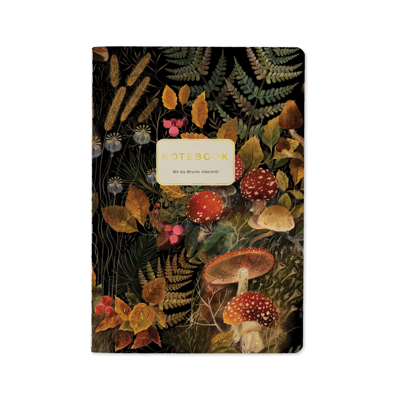 Bruno Visconti A5 Notebook - Forest Mushrooms