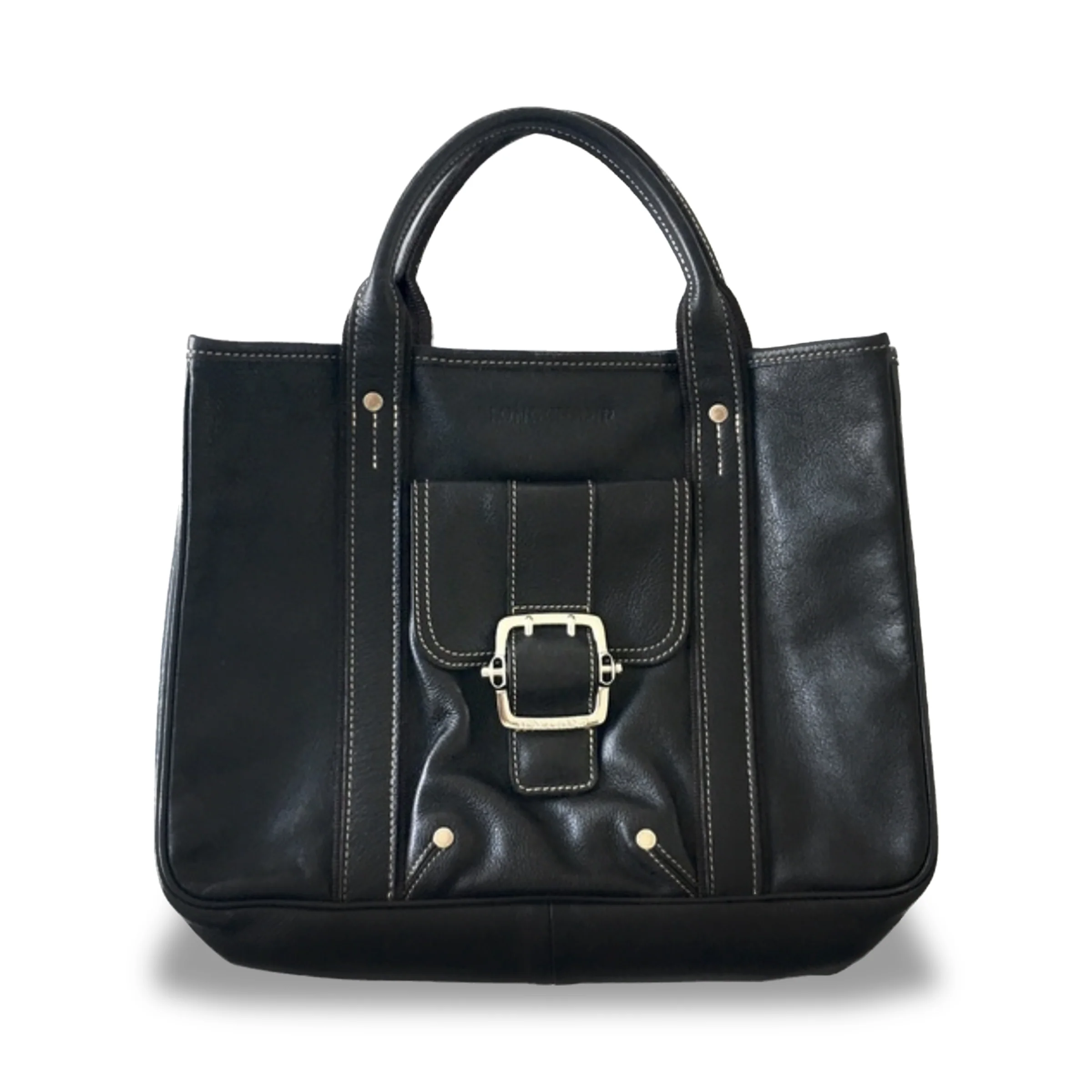 Longchamp Leather Top Handle Bag