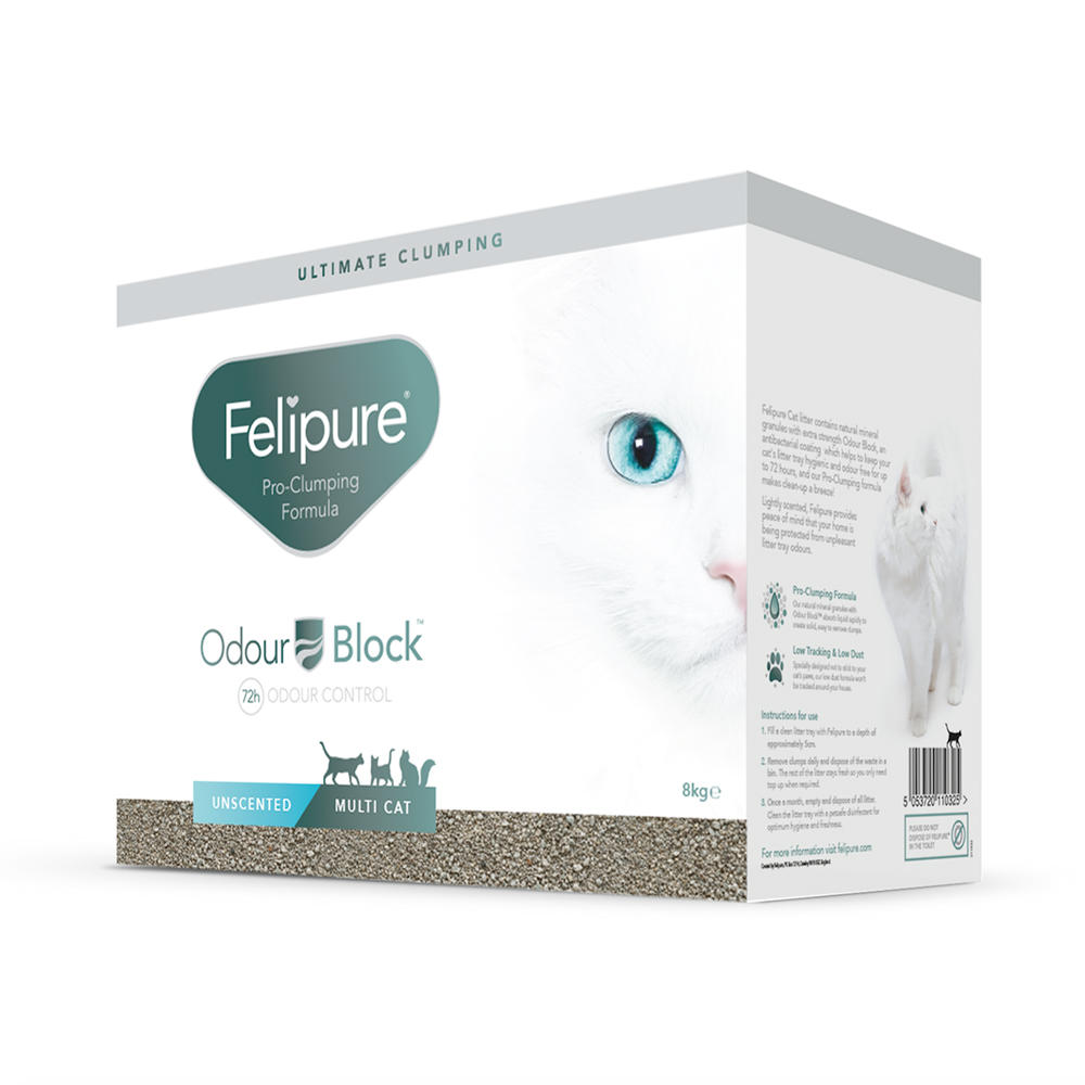 Felipure Multi Cat Unscented Litter 8kg (Delivery Surcharges Apply)