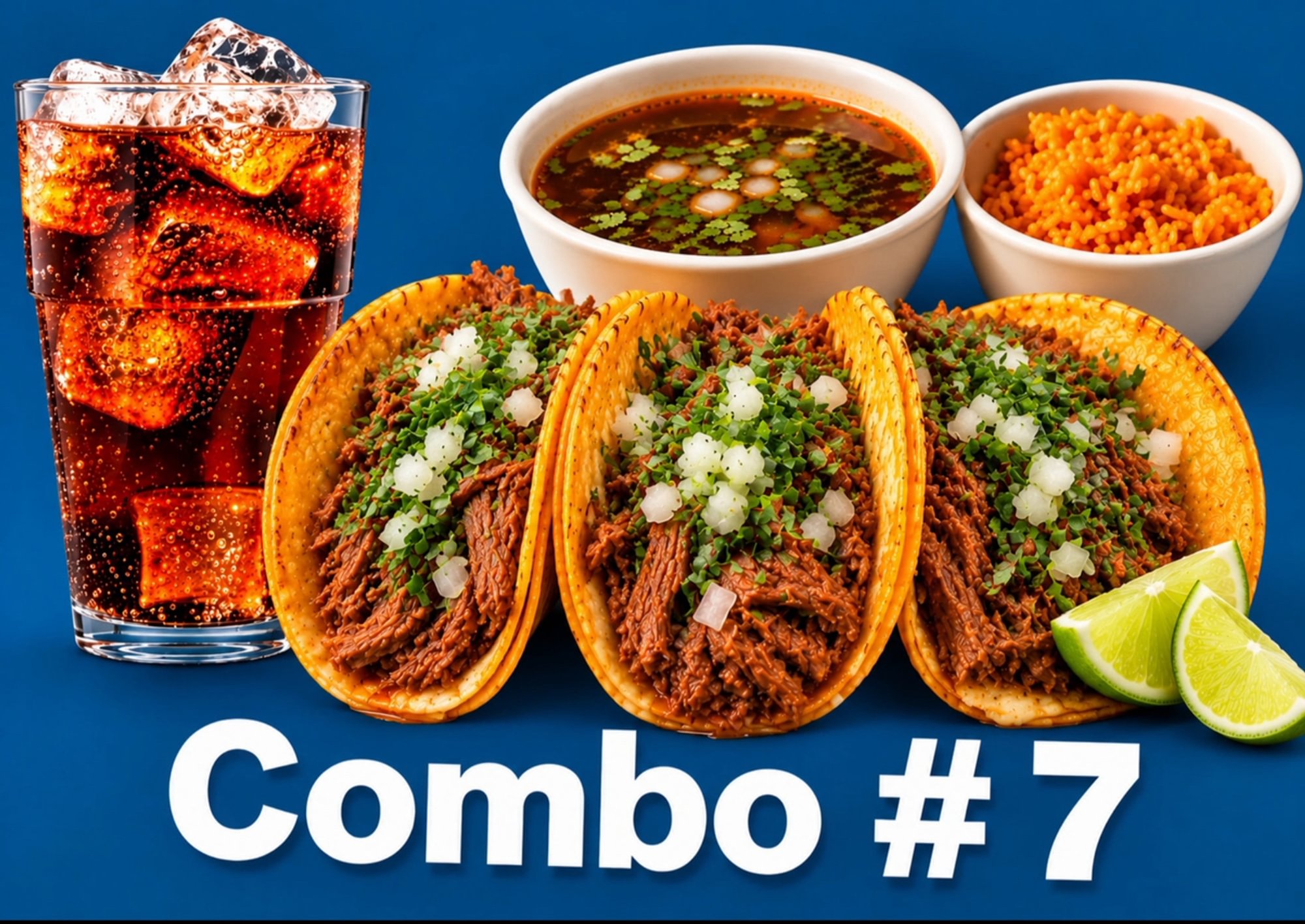#7 Red Queso Tacos
