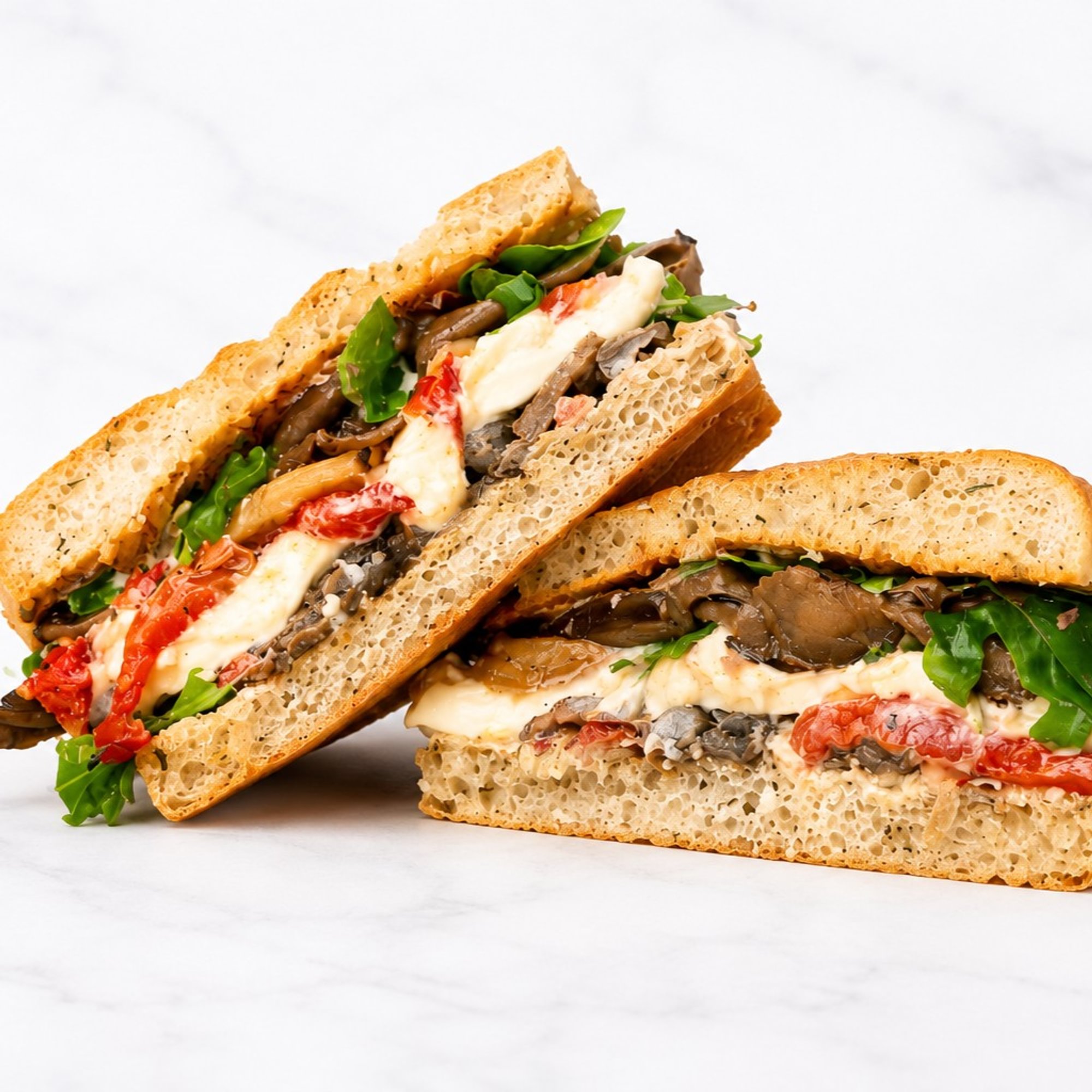 Vegetarian Rustic Sandwich