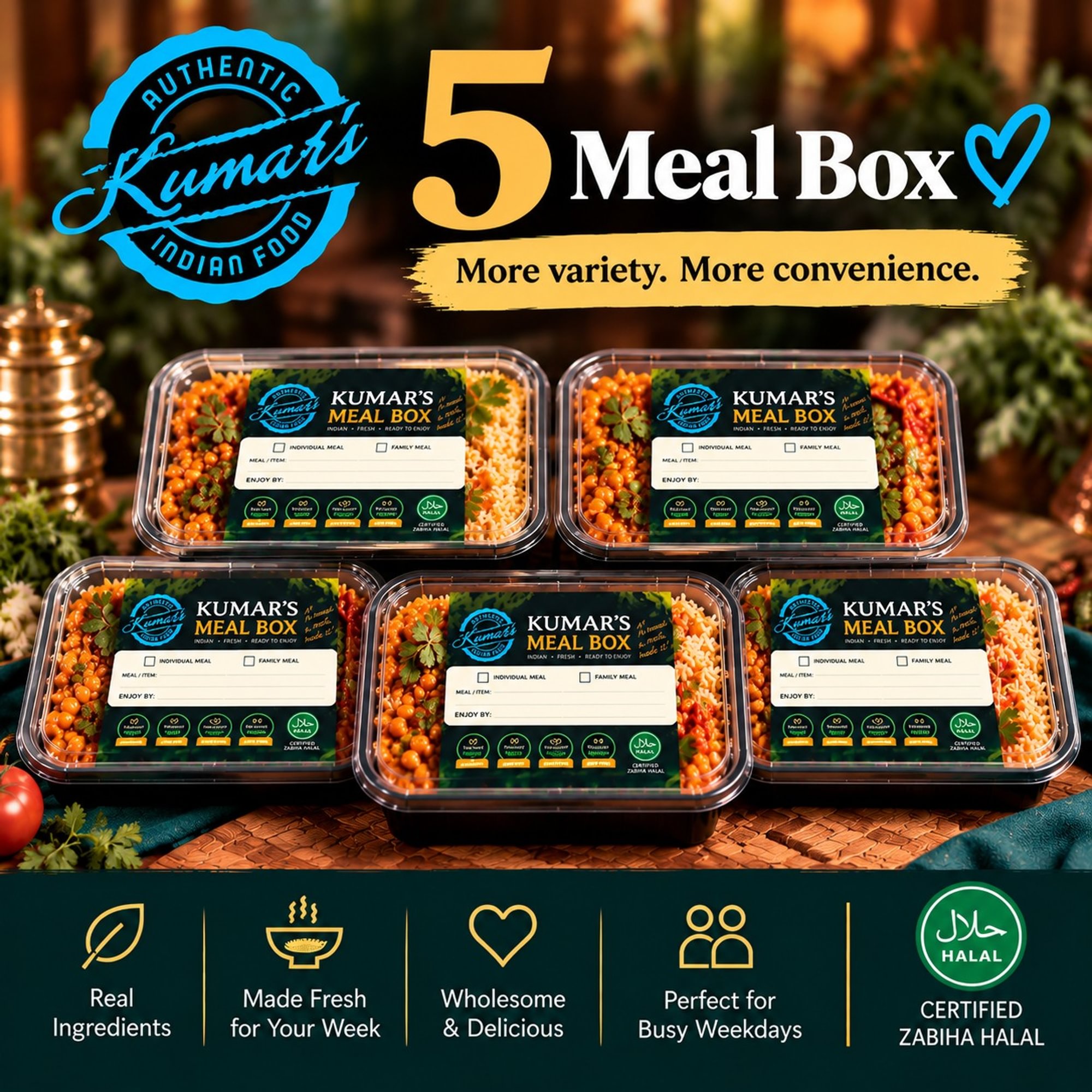 5 Meal Boxes