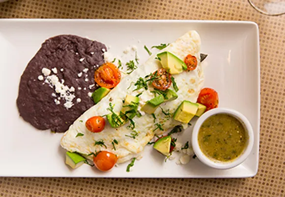 Poblano Egg White Omelet